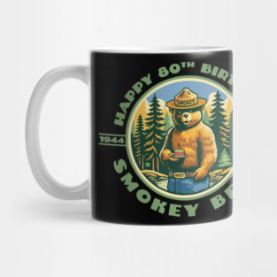 Happy 80Th Birthday Smokey Bear Mug