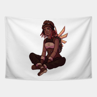 Steampunk Girl Tapestry