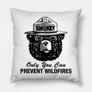 Smokey Bear Only You Can Prevent Wildfires Pillow