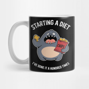 Starting A Diet Weight Loss Sarcasm Joke Mug