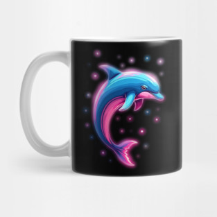 Neon Dream Dolphin Mug