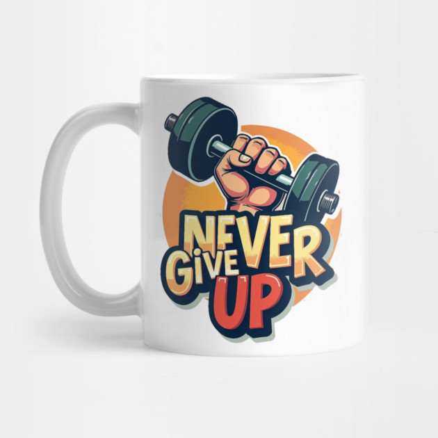 Never Give Up Gym Motivation by Urbanprint