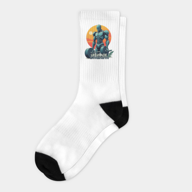 Upgrade Strength Cyborg Socks by Urbanprint