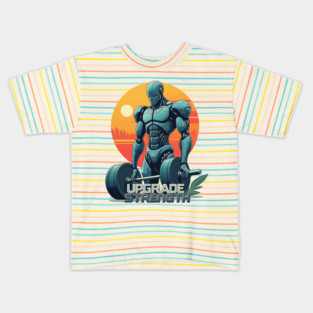 Upgrade Strength Cyborg Kids T-Shirt