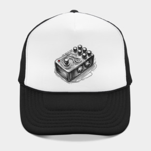Guitar Pedal Sketch | Unique Guitarist Gift | The Art of Tone Guitar Effects Hat