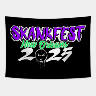 Skankfest New Orleans 2025 Festival Merch - Color Full Logo Tapestry