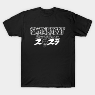 Skankfest New Orleans 2025 Festival Merch - White Full Logo T-Shirt