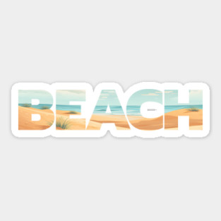 Beach Design Sticker