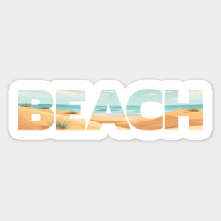 Beach Design Magnet