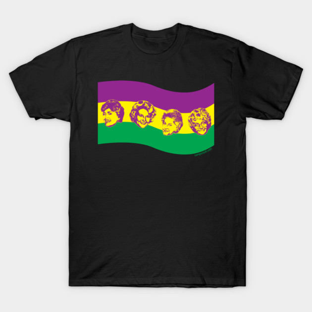 Purple, Green, and Golden T-Shirt by campsnash