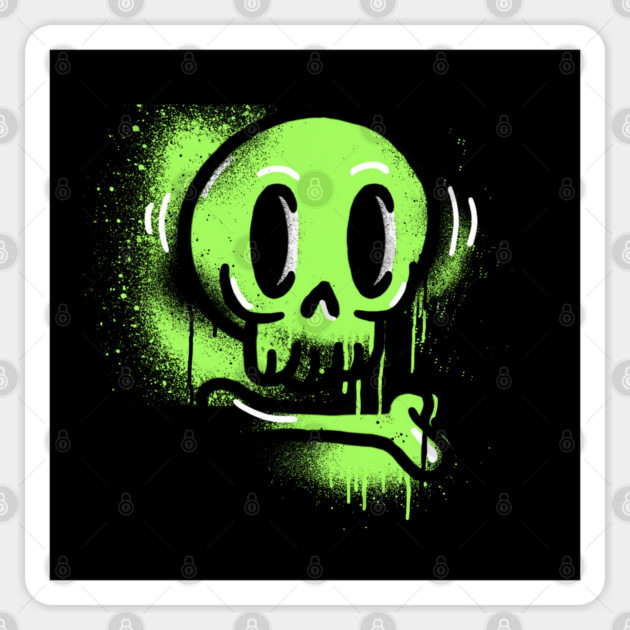 graffiti skull Sticker by The Patron