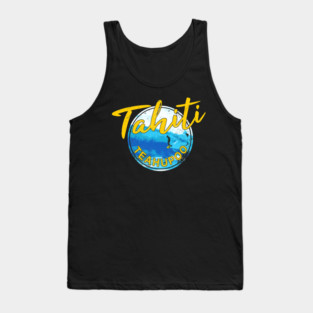 Tahiti Teahupoo Surf French Polynesia Tank Top