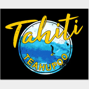 Tahiti Teahupoo Surf French Polynesia Posters and Art