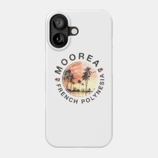 Moorea French Polynesian Sunset Phone Case