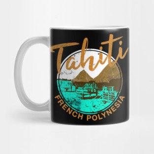 Tahiti Bungalow French Polynesia Mug