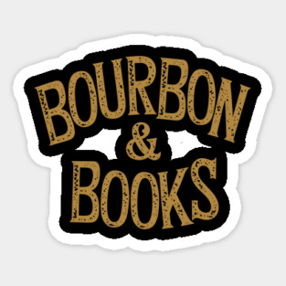 Bourbon and Books Bookworm Alcohol Humor Magnet