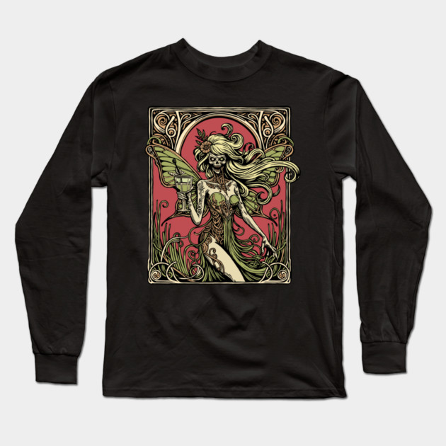 Absinthe Fairy Long Sleeve T-Shirt by H. R. Sinclair