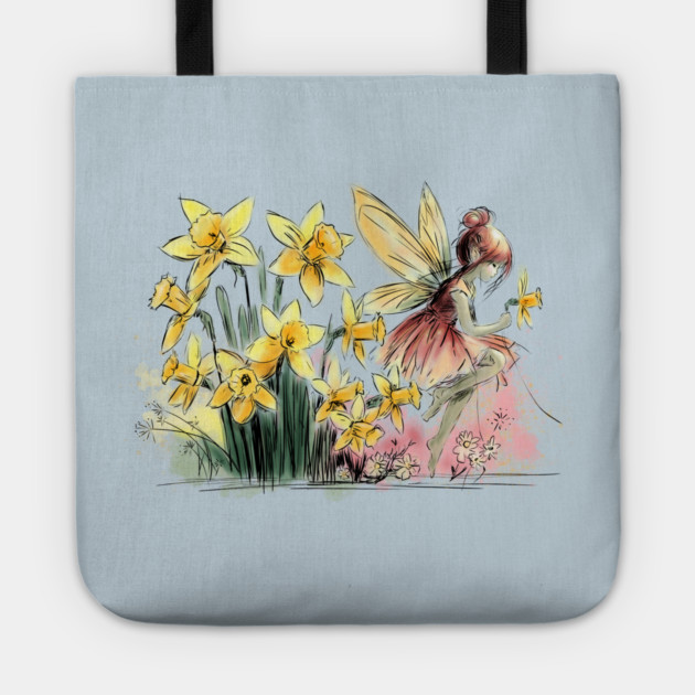Daffodil Fairy Tote by H. R. Sinclair