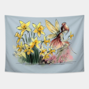 Daffodil Fairy Tapestry