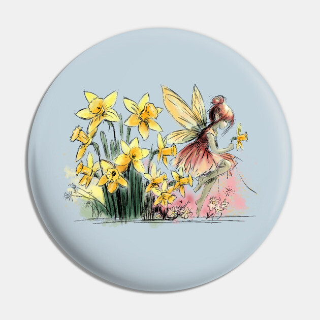 Daffodil Fairy Pin by H. R. Sinclair