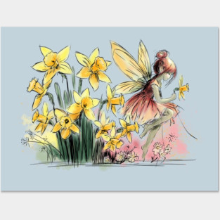 Daffodil Fairy Posters and Art