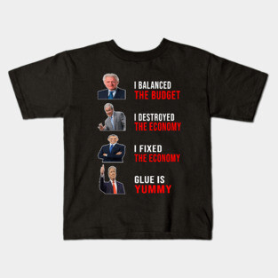 ANTI TRUMP GLUE IS YUMMY Kids T-Shirt