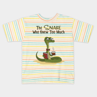 The Snake Who Knew Too Much Kids T-Shirt