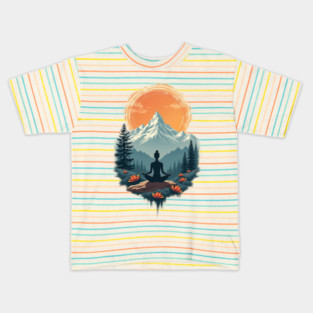 Mountain Meditation Kids T-Shirt