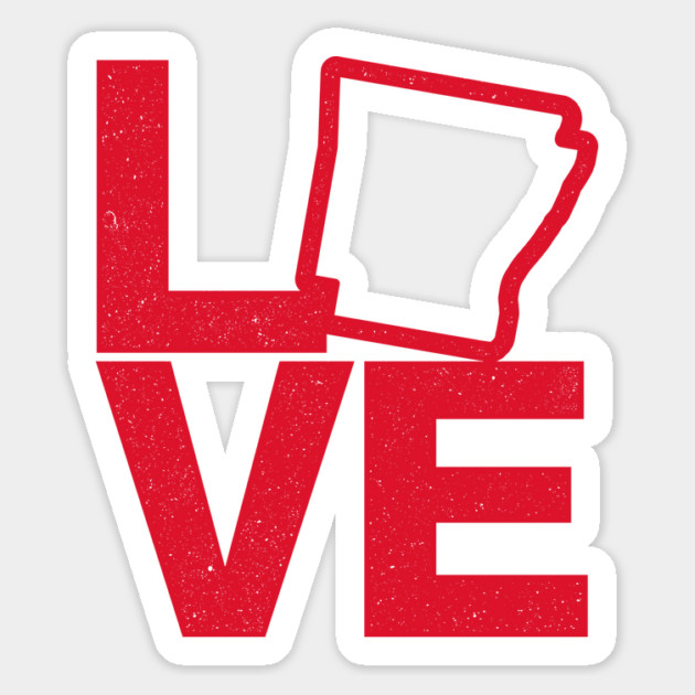 Arkansas Love Magnet by rt-shirts