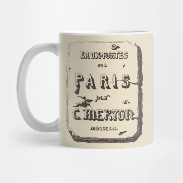 Vintage Paris Typography by Charles Méryon by TuncGK