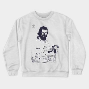 Félix Bracquemond Portrait by Charles Méryon Crewneck Sweatshirt