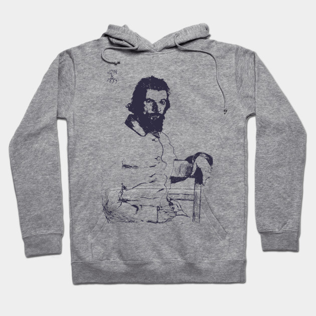 Félix Bracquemond Portrait by Charles Méryon Hoodie by TuncGK