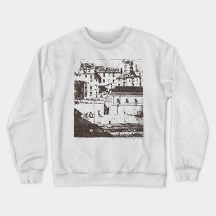 Historic Paris Morgue Illustration by Charles Méryon Crewneck Sweatshirt