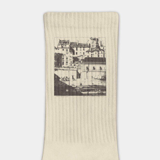 Historic Paris Morgue Illustration by Charles Méryon by TuncGK