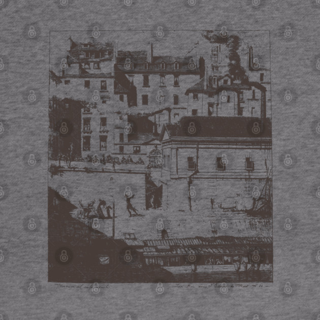 Historic Paris Morgue Illustration by Charles Méryon by TuncGK