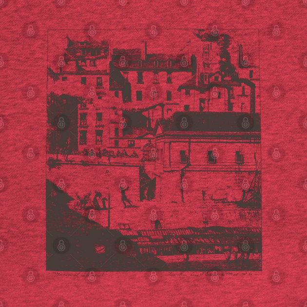 Historic Paris Morgue Illustration by Charles Méryon by TuncGK