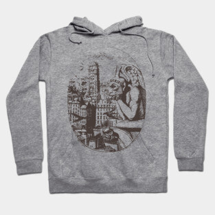 Gargoyle Overlooking Paris by Charles Méryon Hoodie