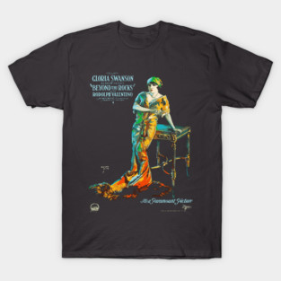 Gloria Swanson and Rudolph Valentino in Beyond the Rocks T-Shirt