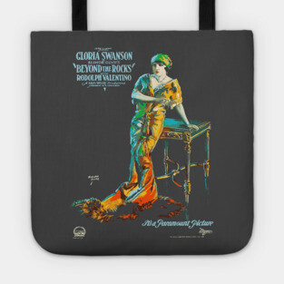Gloria Swanson and Rudolph Valentino in Beyond the Rocks Tote