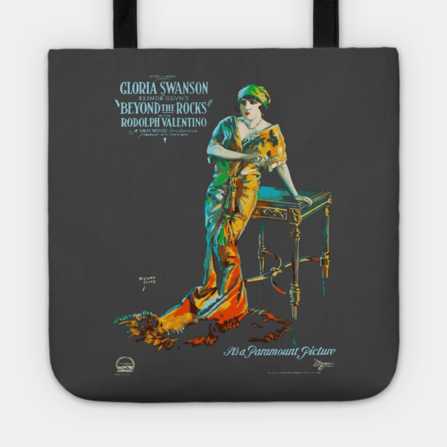 Gloria Swanson and Rudolph Valentino in Beyond the Rocks Tote by TuncGK