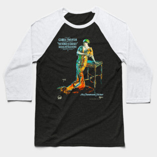 Gloria Swanson and Rudolph Valentino in Beyond the Rocks Baseball T-Shirt