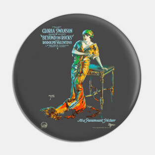 Gloria Swanson and Rudolph Valentino in Beyond the Rocks Pin