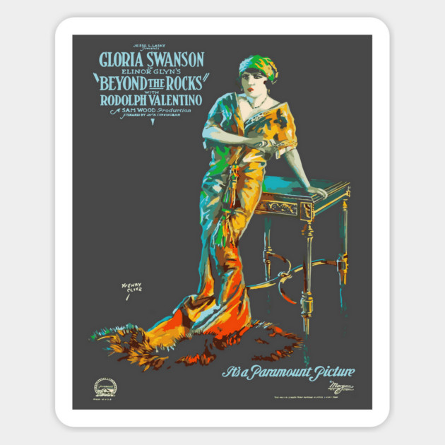 Gloria Swanson and Rudolph Valentino in Beyond the Rocks Magnet by TuncGK