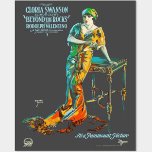 Gloria Swanson and Rudolph Valentino in Beyond the Rocks Posters and Art