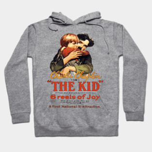 Charlie Chaplin in The Kid - Iconic Silent Film Poster Hoodie