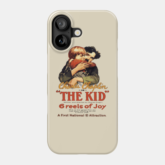 Charlie Chaplin in The Kid - Iconic Silent Film Poster Phone Case by TuncGK