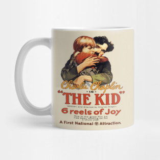 Charlie Chaplin in The Kid - Iconic Silent Film Poster Mug