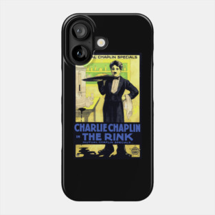 Charlie Chaplin in The Rink - Mutual Film Company Poster Phone Case