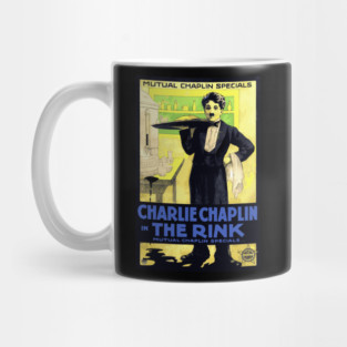 Charlie Chaplin in The Rink - Mutual Film Company Poster Mug