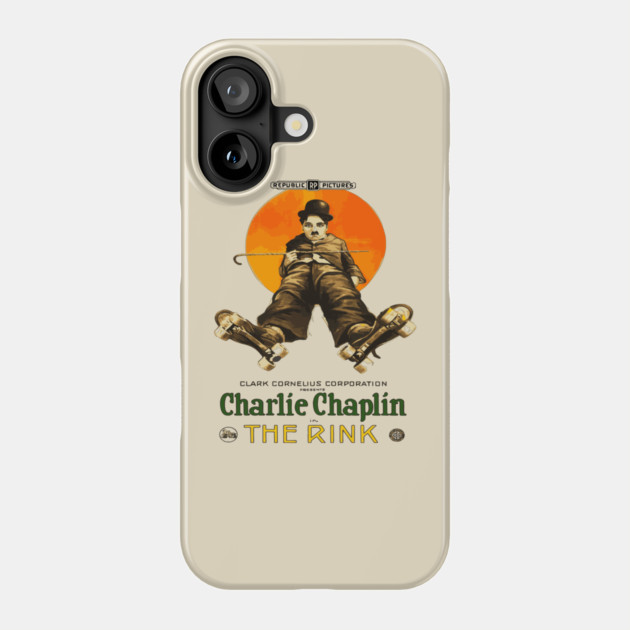 Charlie Chaplin in The Rink - Classic Roller-Skating Comedy Phone Case by TuncGK